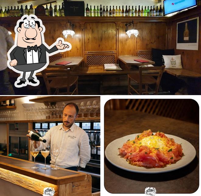 Gli interni di Enoteca Baita Fraina
