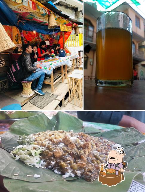 You can get a glass of light or dark beer