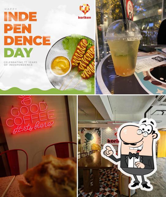 The image of interior and drink at Koriken