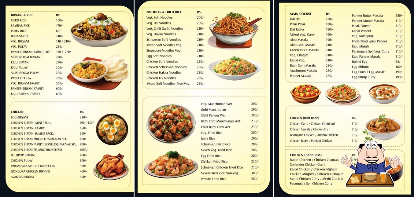 Food at Sri Parampara Restaurant