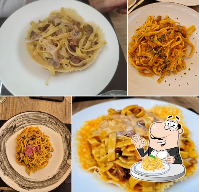 Spaghetti alla carbonara al Le botti