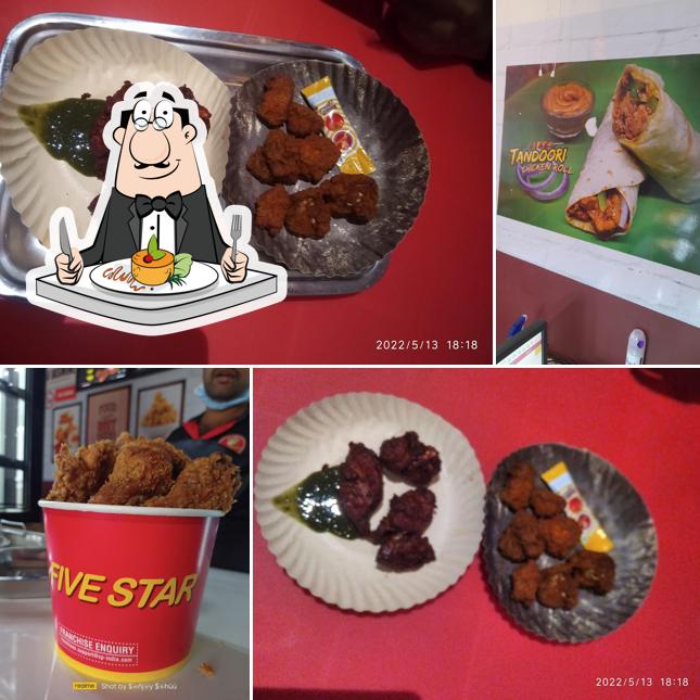 Food at Five Star Fried Chiken palasa