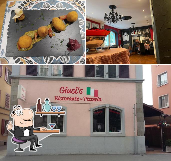Dai un’occhiata alla immagine che raffigura la interni e cibo di Giusi‘s Ristorante-Pizzeria