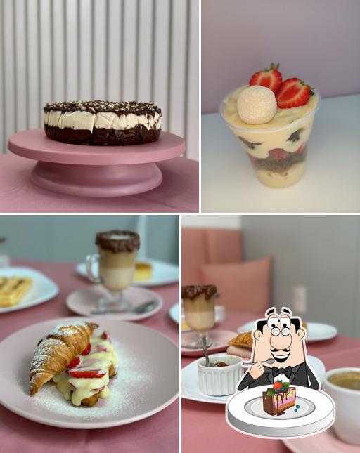 Bolo de chocolate em Encanto Confeitaria e Café