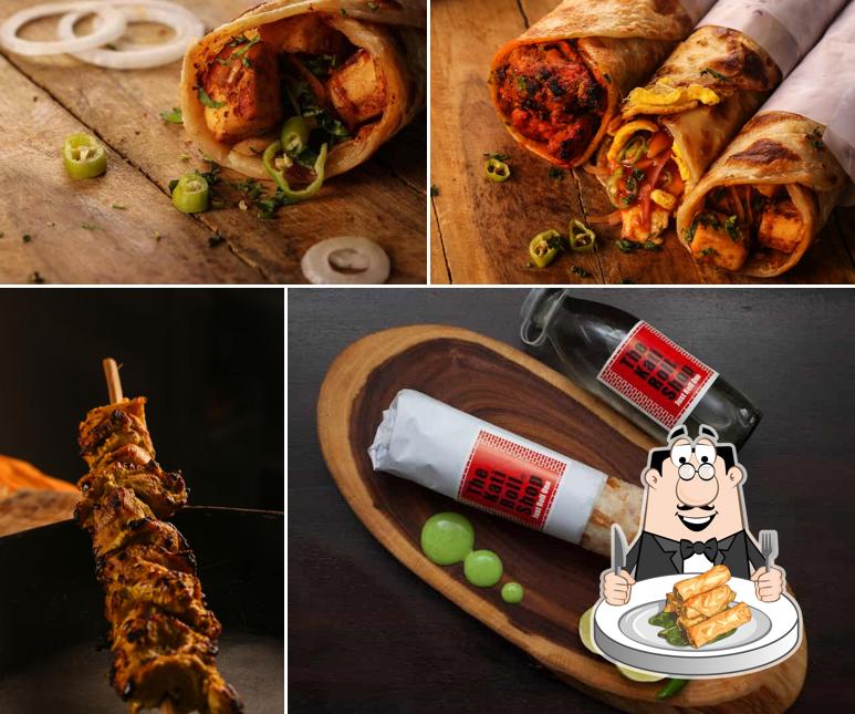 Spring rolls at The Kati Roll Shop