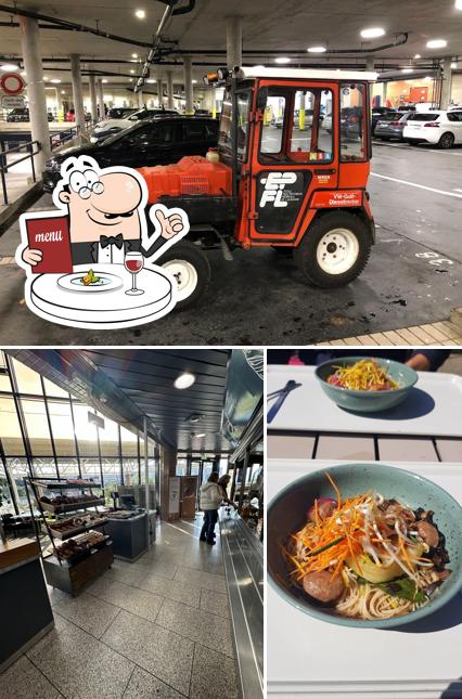 Tra le diverse cose da L'Esplanade si possono trovare la cibo e esterno