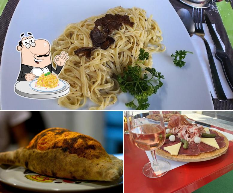 Spaghetti alla carbonara al La Luge