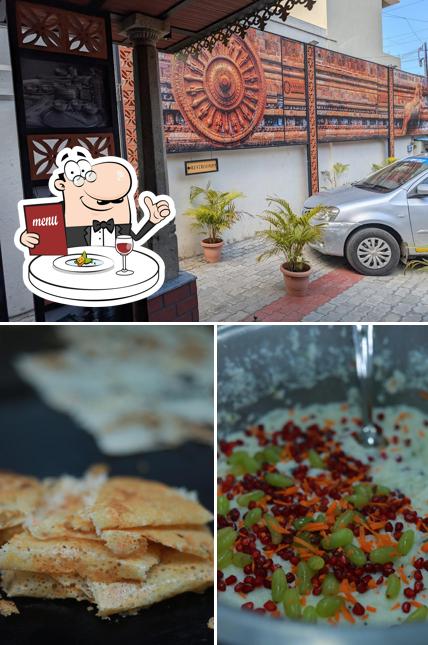 Take a look at the picture depicting food and exterior at Vasans parambariya