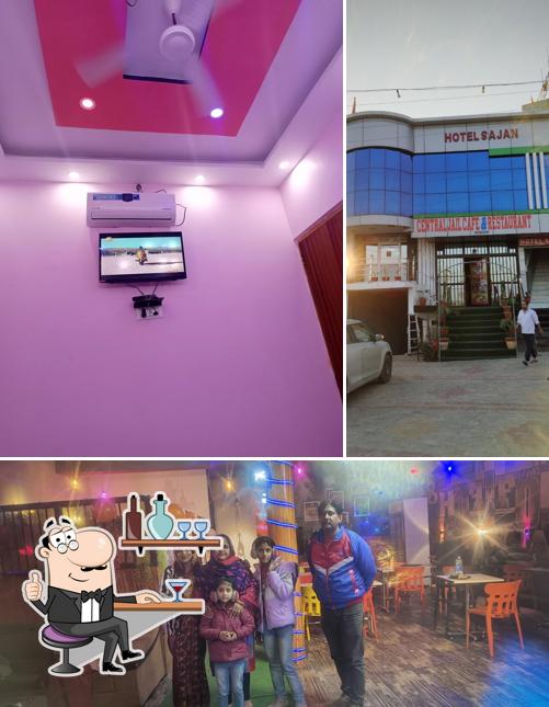 This is the image showing interior and exterior at होटल साजन& फेमिली रेस्टोरेन्ट