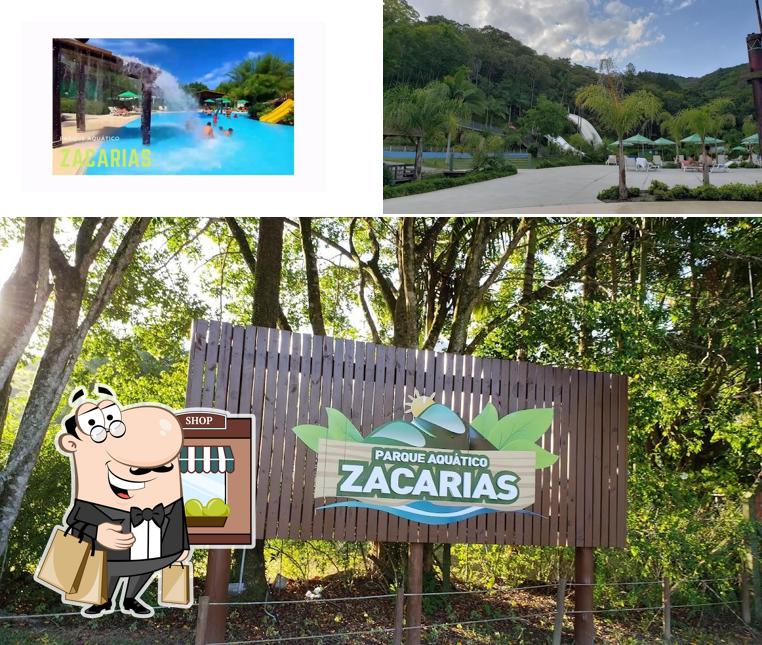 Veja a área externa do Parque Aquático Zacarias