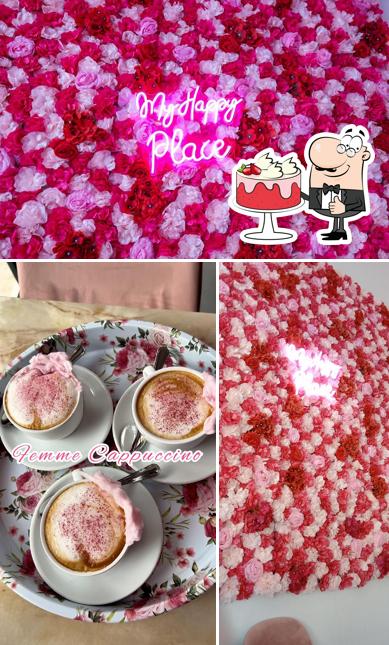 Red velvet cake al Femme Café