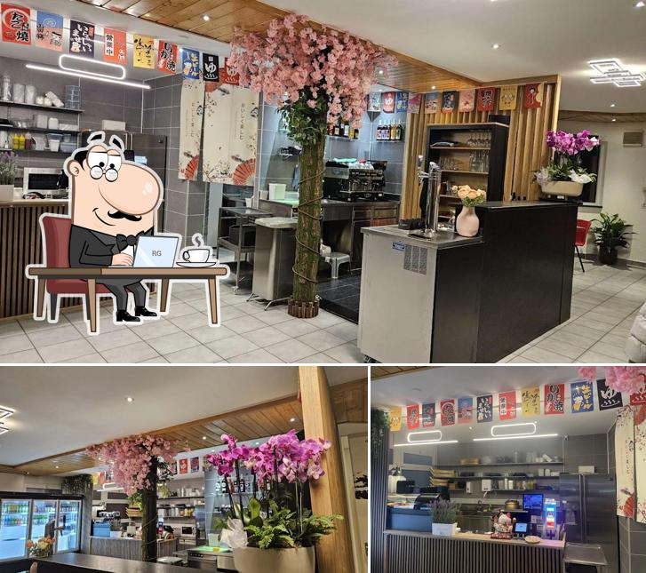 Dai un'occhiata agli interni di Coucou Sushi