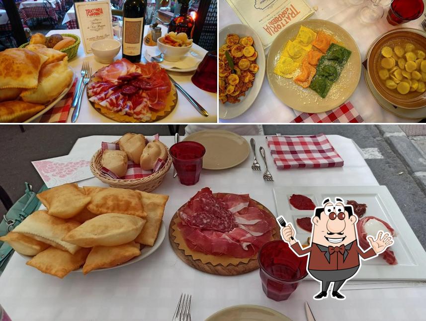 Platti al Trattoria Corrieri Parma