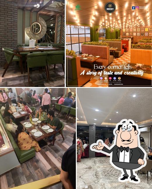 The interior of Bricks Restaurant and Bakers, Sardarpura