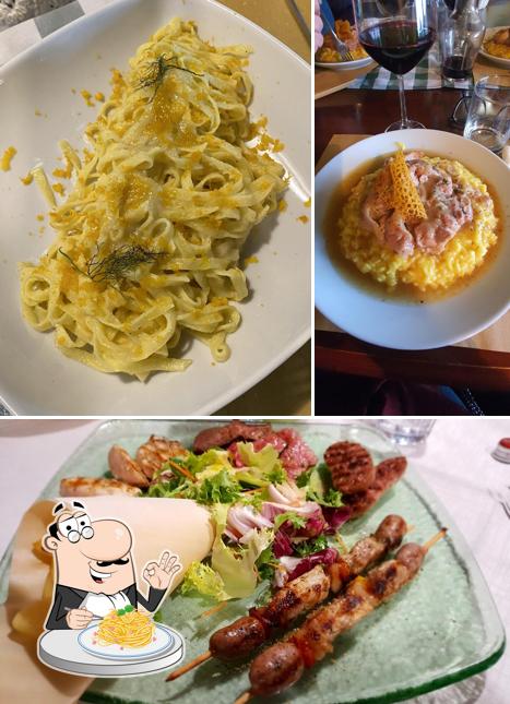 Spaghetti alla carbonara al Fattoria del Pino