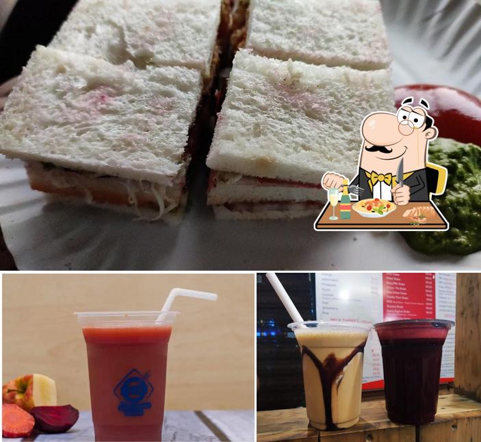 Food at The Juice and Sandwich Station