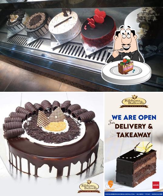Chocolate cake at Ribbons and Balloons - Kundapur
