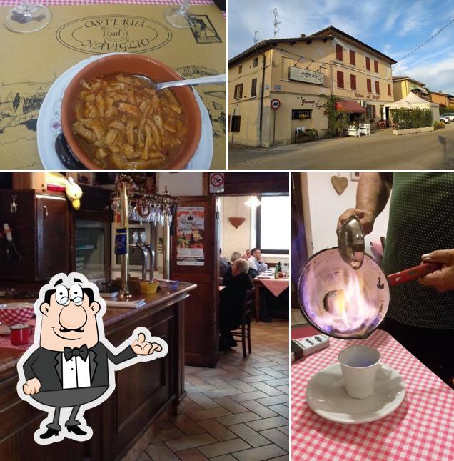 Dai un'occhiata agli interni di Osteria Sul Naviglio