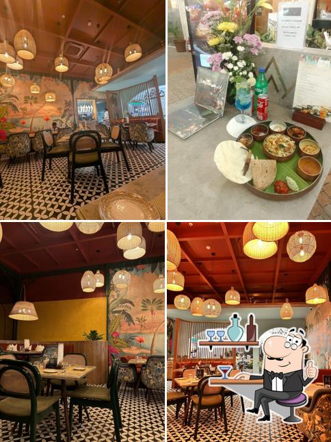 The interior of Maayaa - Culinary Exotica from South India