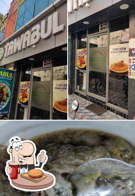 Order a burger at Tawabul Haleem and mandi biryani