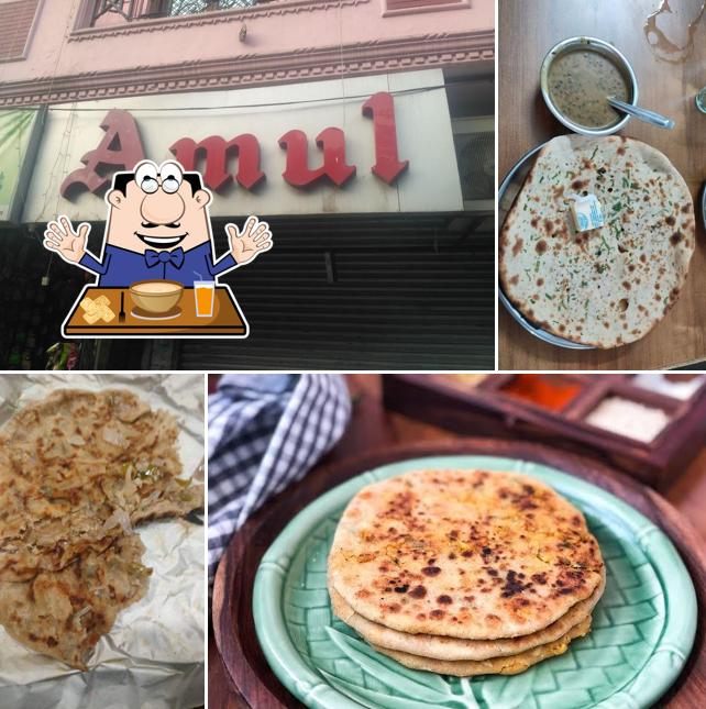 Food at sharma ji paratha wala Delhi 6