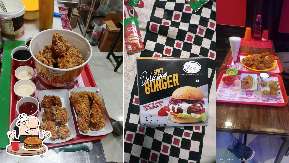 Get a burger at CHICK BLAST