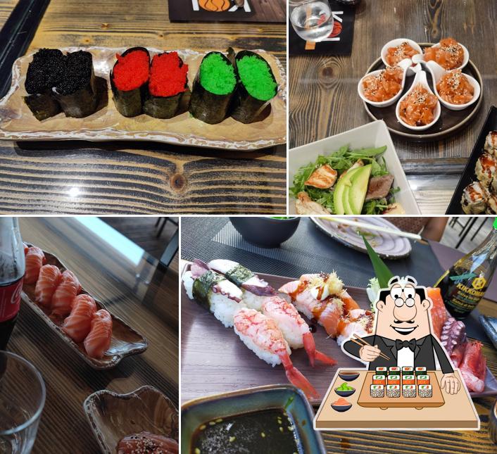 Scegli le diverse opzioni di sushi
