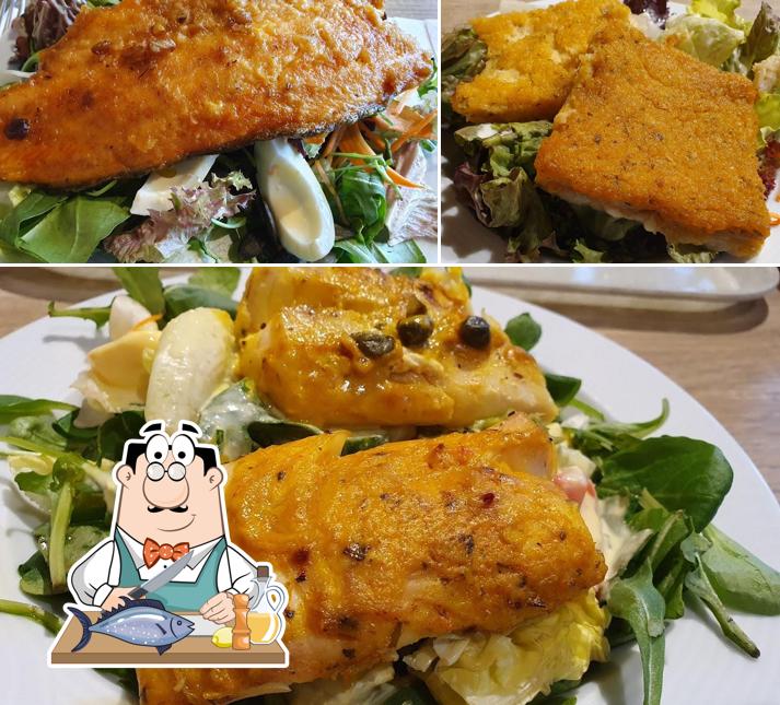 Salmone grigliato al Migros-Restaurant - Zürich - City