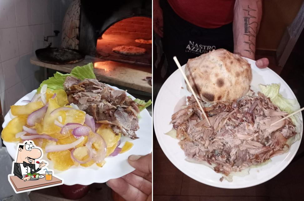Panino con maiale stirato al Aldo's Pizzeria Rosticceria
