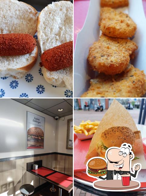 Les hamburgers de FEBO Amstelveen - Rembrandtweg will satisferont différents goûts