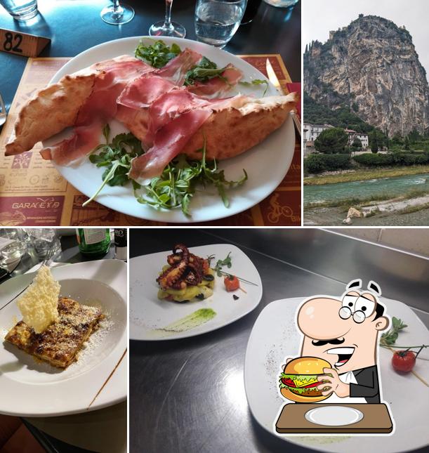 Prova un hamburger a Pizzeria Ristorante al Fiume