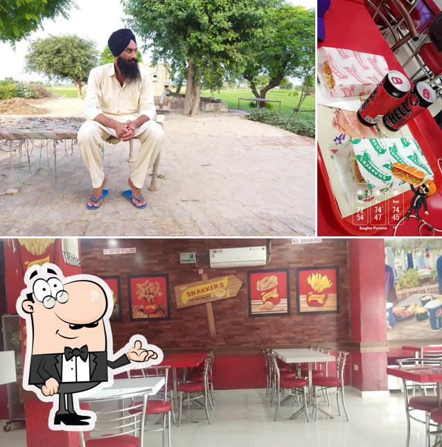 Take a seat at one of the tables at Snakkers