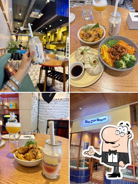 Take a seat at one of the tables at Ba Da Bom