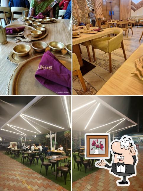 Take a seat at one of the tables at Gwalbhog SBR