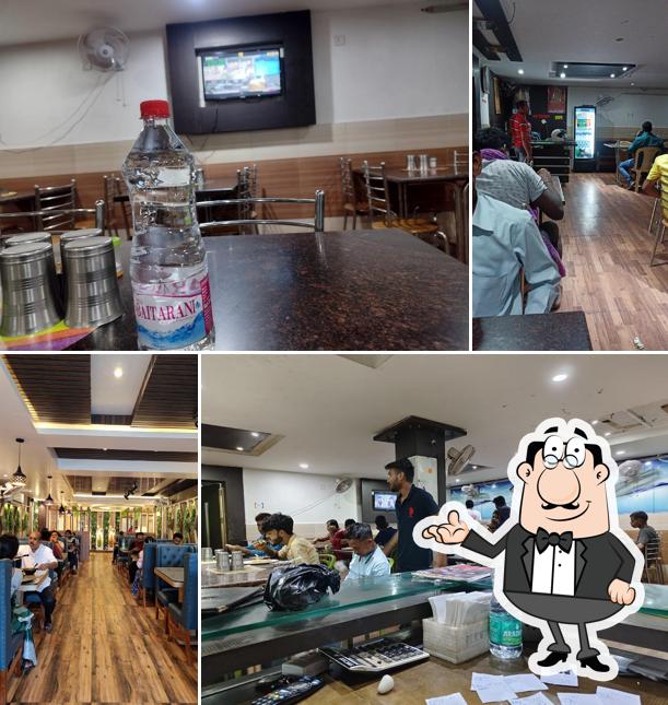 The interior of Hotel Swagat Stay & Restaurant