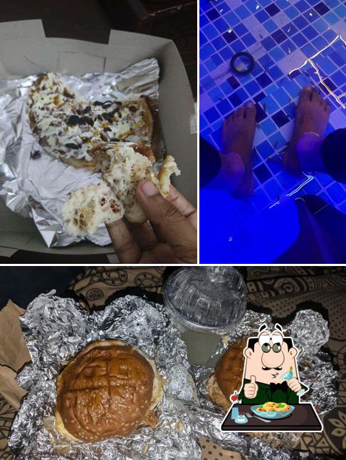 Food at waffles cafe