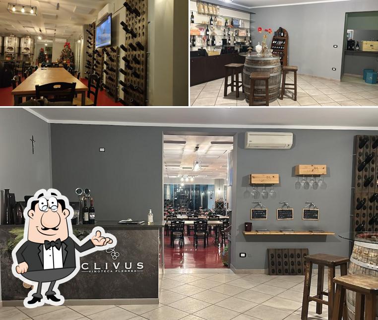 Gli interni di Clivus Burger & Wine Store