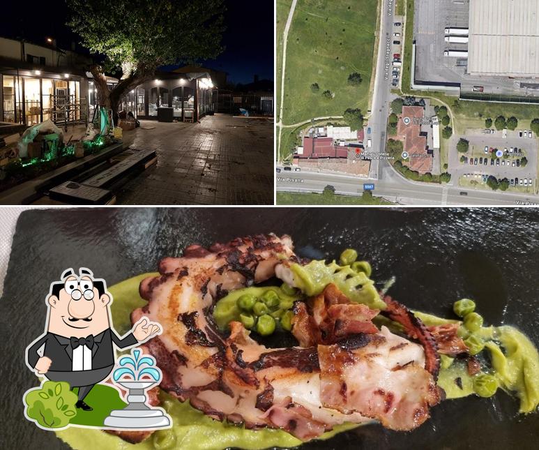 La foto della esterno e cibo di Mamalu Osteria di Pesce e Pizzeria