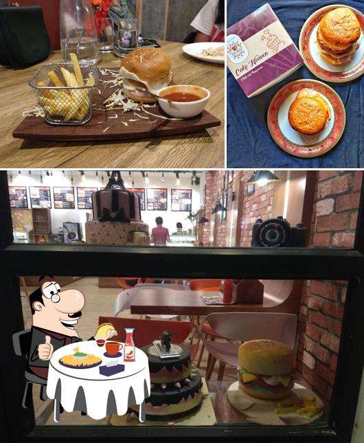 Get a burger at CAKE HEAVEN BAKERY SHOP AND RESTAURANT