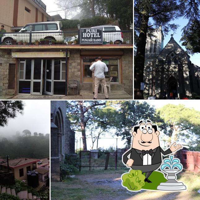 You can get some fresh air outside Puri Hotel KASAULI