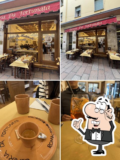 Gli interni di Osteria Da Fortunata - Bologna