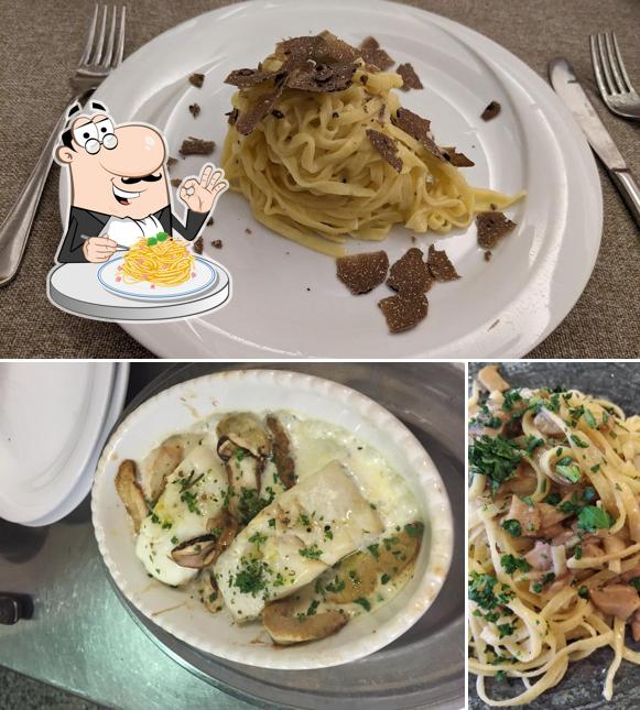 Spaghetti alla carbonara al Ristorante Bologna Albergo
