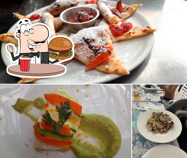 Prenditi un hamburger a LIDO GIU GIO, RISTORANTE, PIZZERIA,AREA SOSTA CAMPER