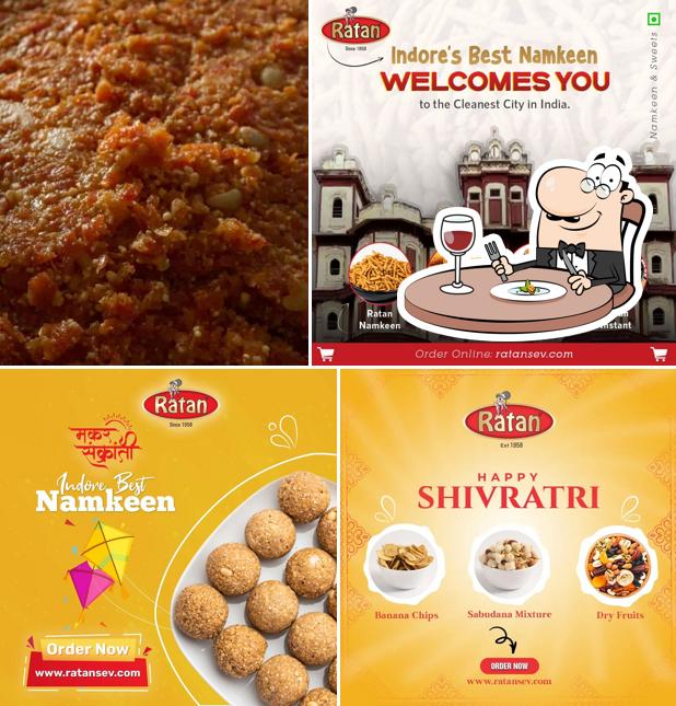 Food at Ratan Sev Bhandar