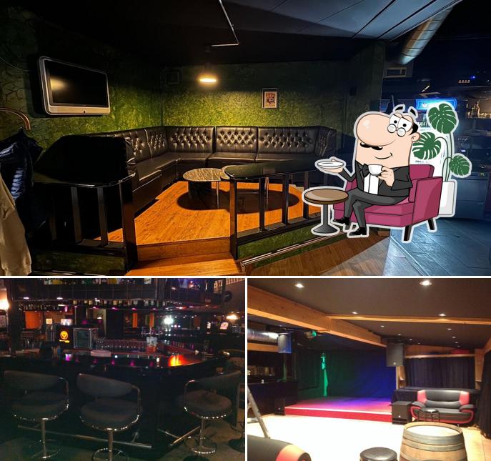 Dai un'occhiata agli interni di Riff Raff Bar