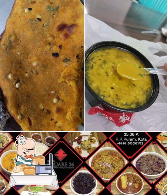 Garlic bread at Square 36