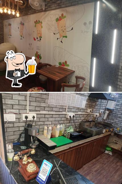 Enjoy a drink at Wrap Caffe Dhakoli - The Best Cafe in Dhakoli