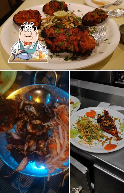 Grilled salmon at Ashoka Family Restaurant