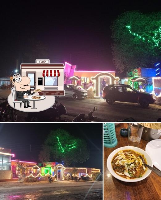 The picture of exterior and food at Belasuru Cafe and Restaurant