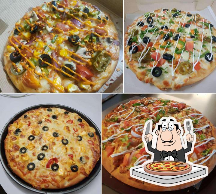 Get pizza at Dosti pizza and cafe